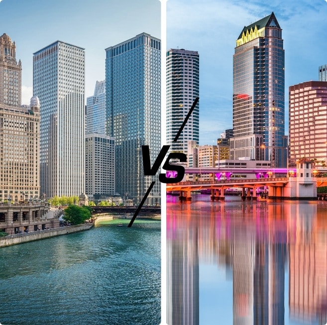 How is Chicago Compared to Tampa