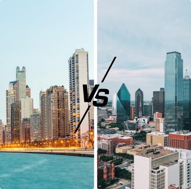How is Dallas Compared to Chicago