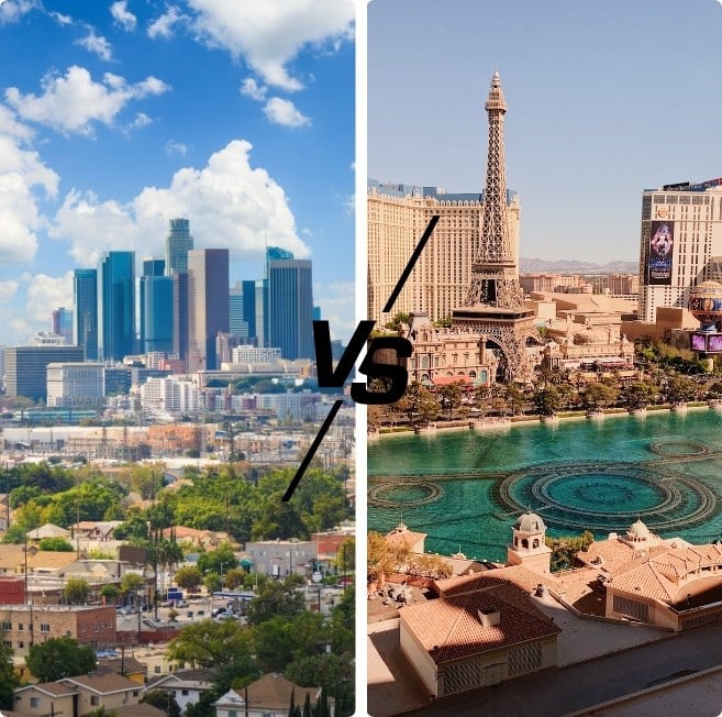 How is Las Vegas Compared to Los Angeles
